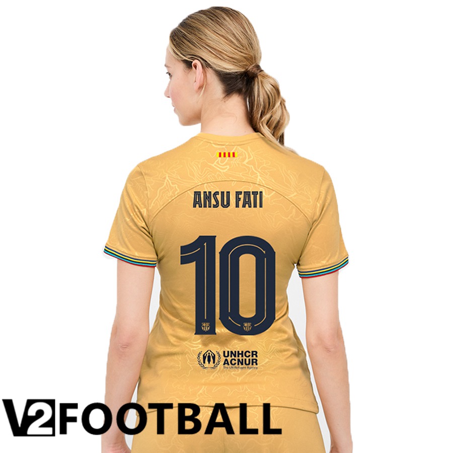FC Barcelona (Ansu Fati 10) Womens Away Shirts 2022/2023