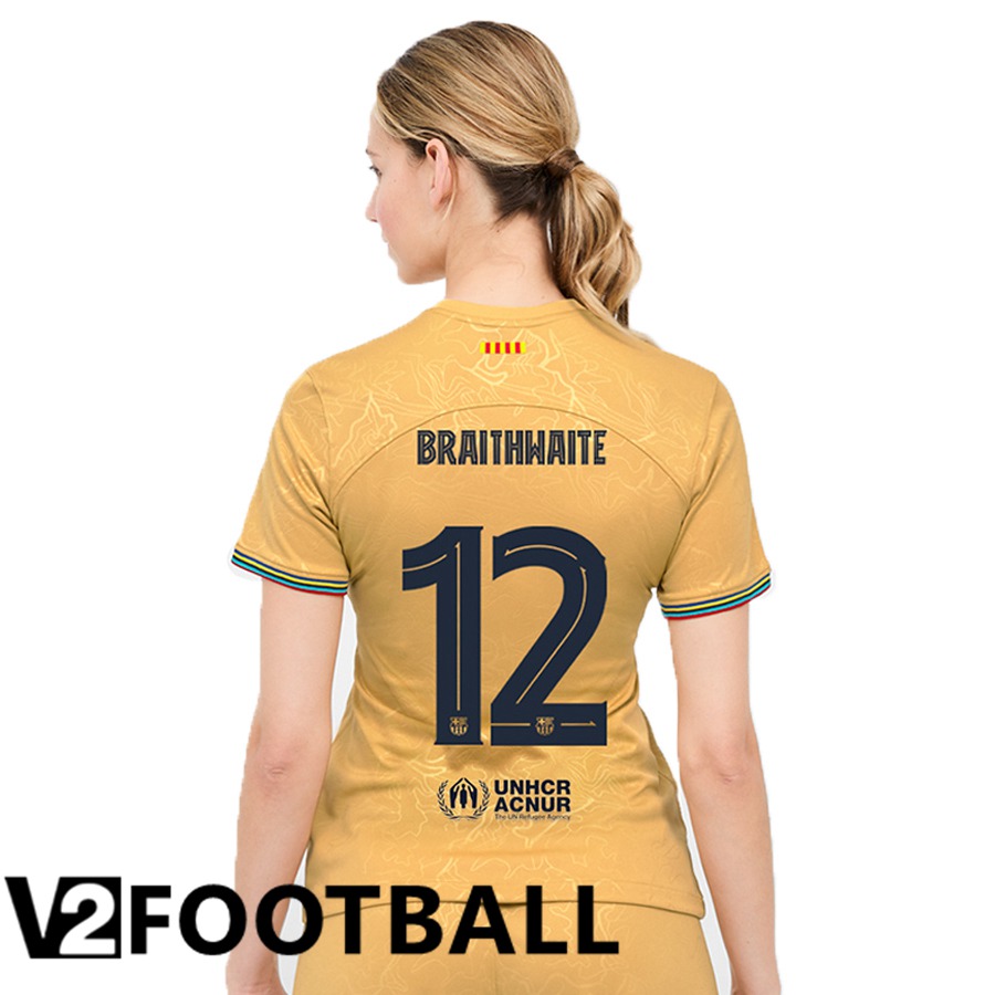 FC Barcelona (Braithwaite 12) Womens Away Shirts 2022/2023