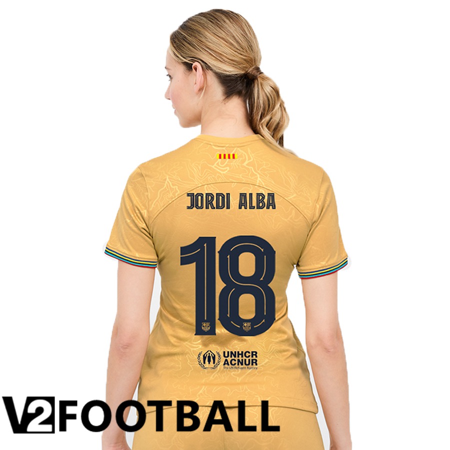 FC Barcelona (Jordi Alba 18) Womens Away Shirts 2022/2023