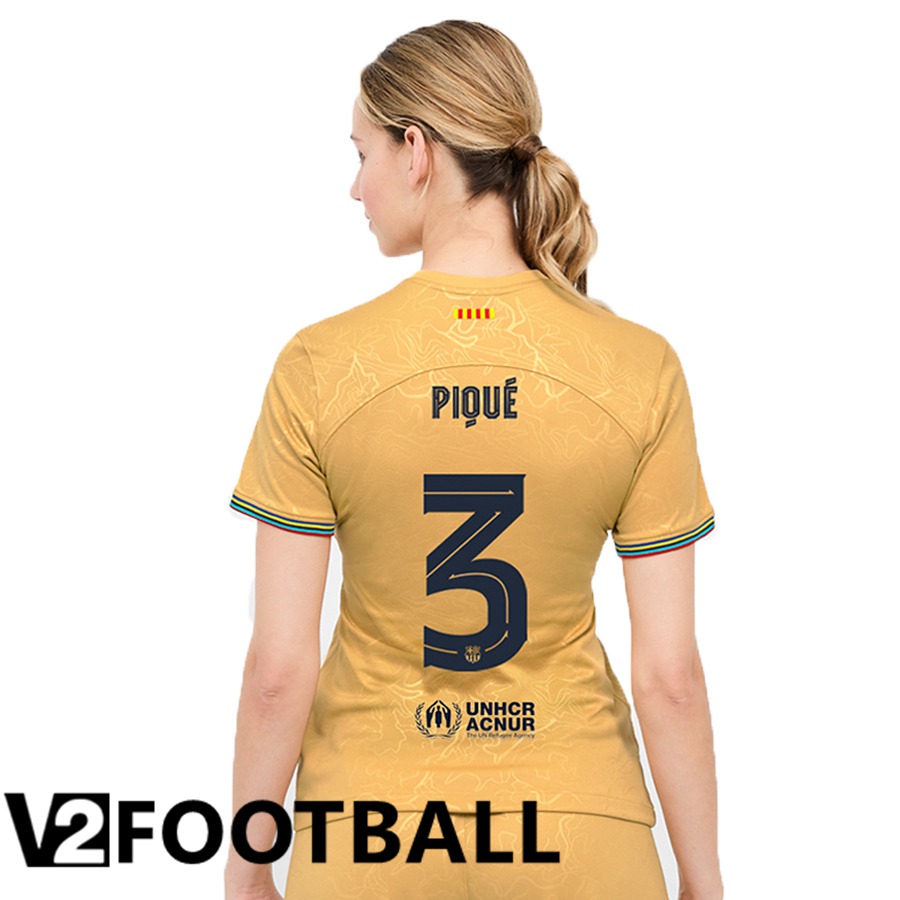 FC Barcelona (Piqué 3) Womens Away Shirts 2022/2023