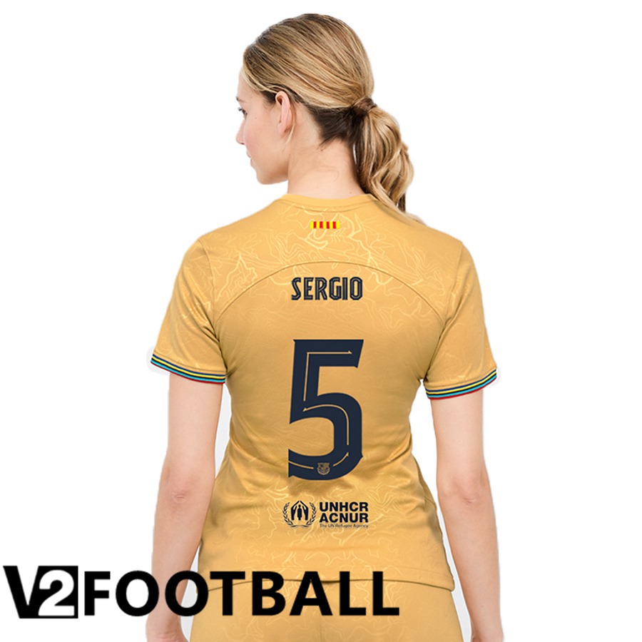 FC Barcelona (Sergio 5) Womens Away Shirts 2022/2023