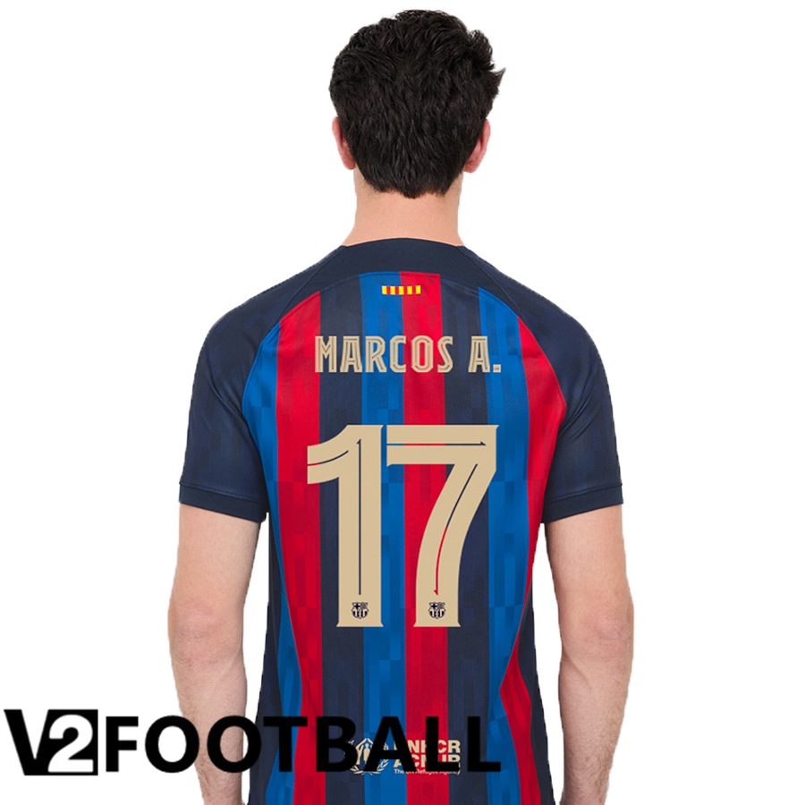 FC Barcelona (Marcos A.17) Home Shirts 2022/2023