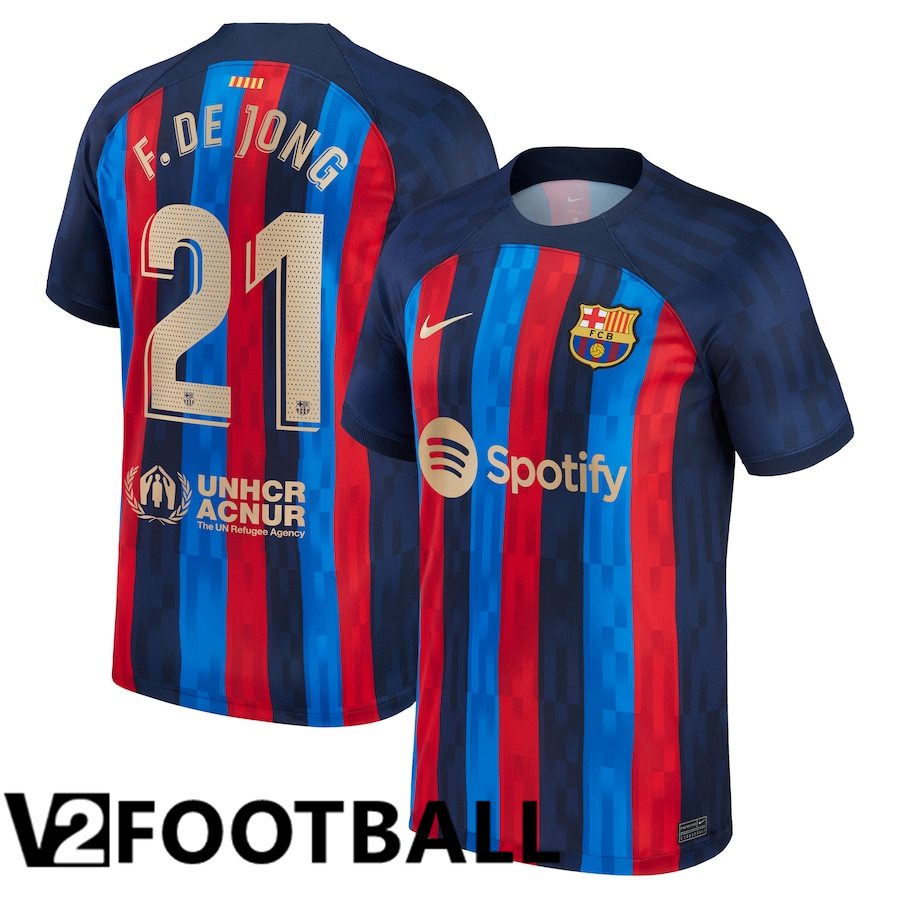 FC Barcelona (F.De Jong 21) Home Shirts 2022/2023