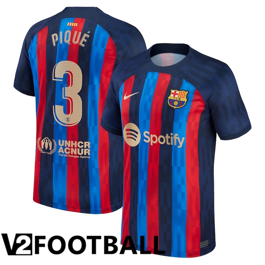 FC Barcelona (Piqué 3) Home Shirts 2022/2023