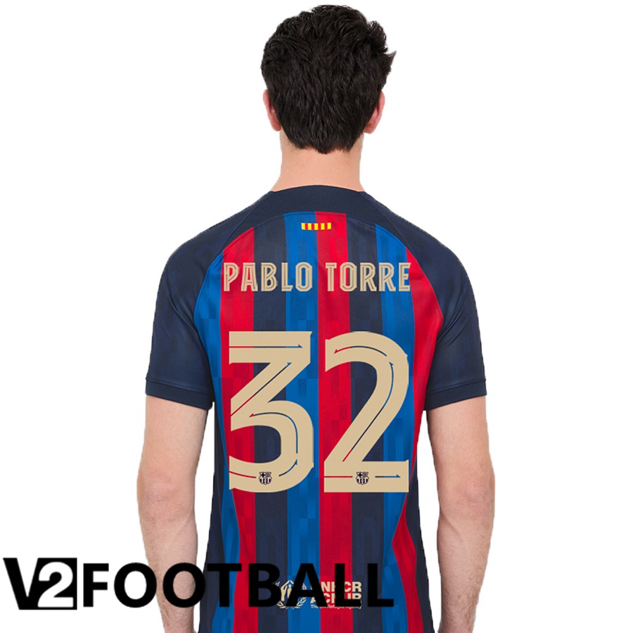FC Barcelona (Pablo Torre 32) Home Shirts 2022/2023