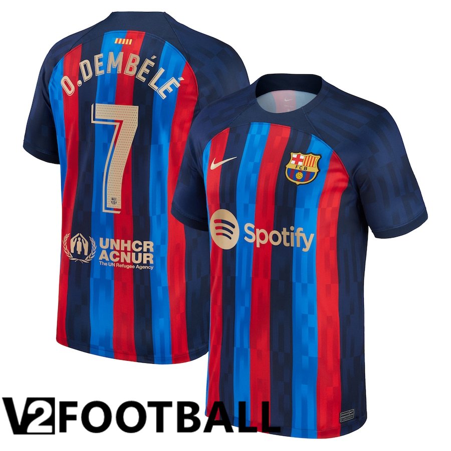 FC Barcelona (O.Dembélé 7) Home Shirts 2022/2023