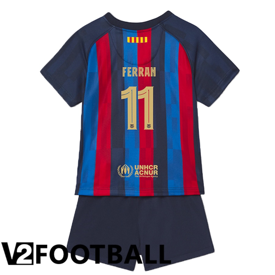 FC Barcelona (Ferran 11) Kids Home Shirts 2022/2023