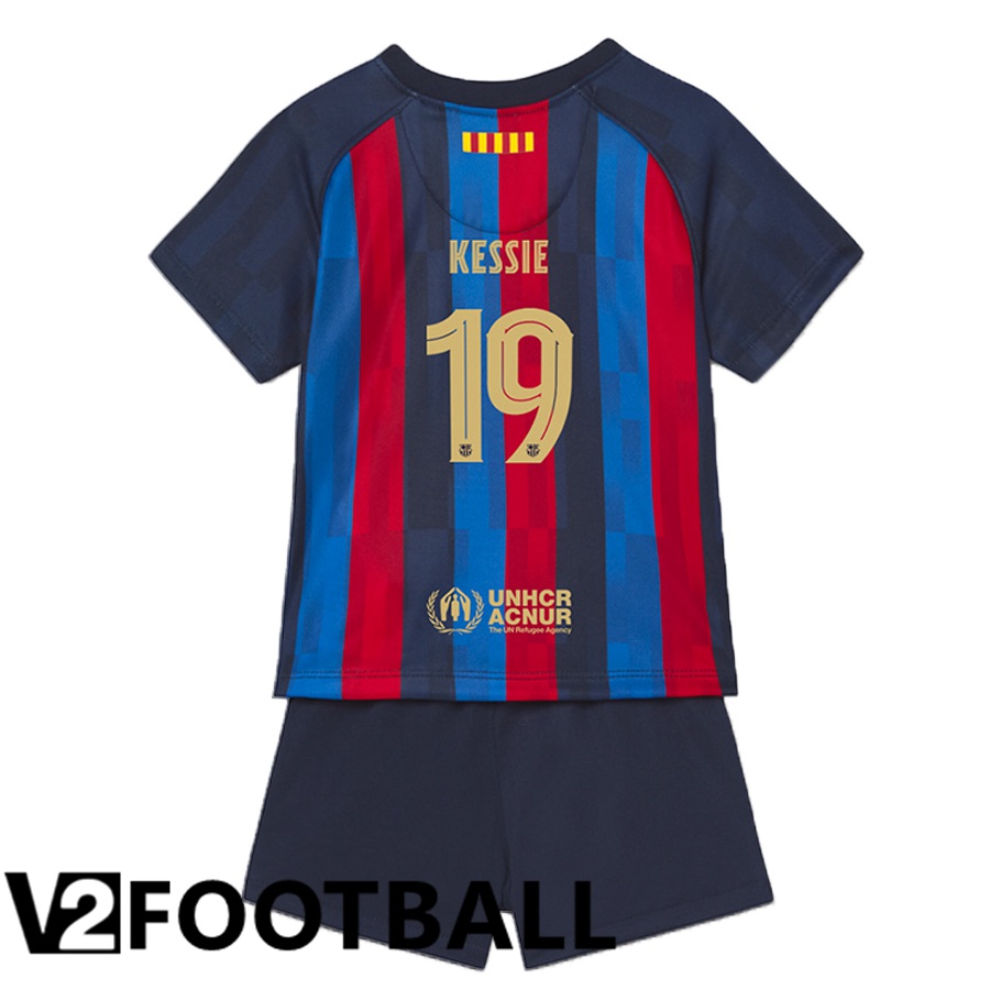 FC Barcelona (Kessie 19) Kids Home Shirts 2022/2023
