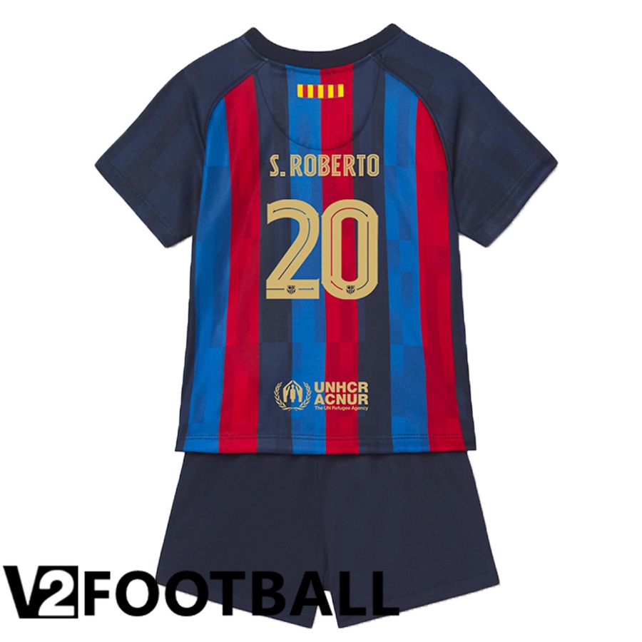 FC Barcelona (S.Roberto 20) Kids Home Shirts 2022/2023