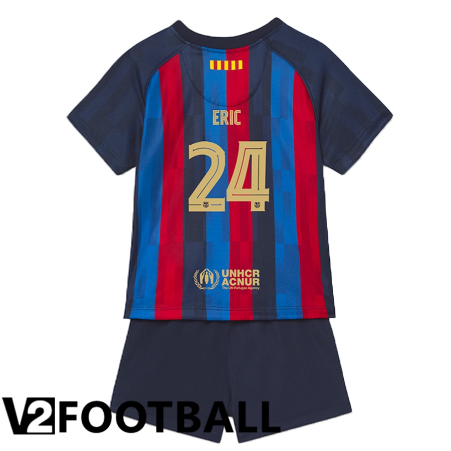 FC Barcelona (Eric 24) Kids Home Shirts 2022/2023