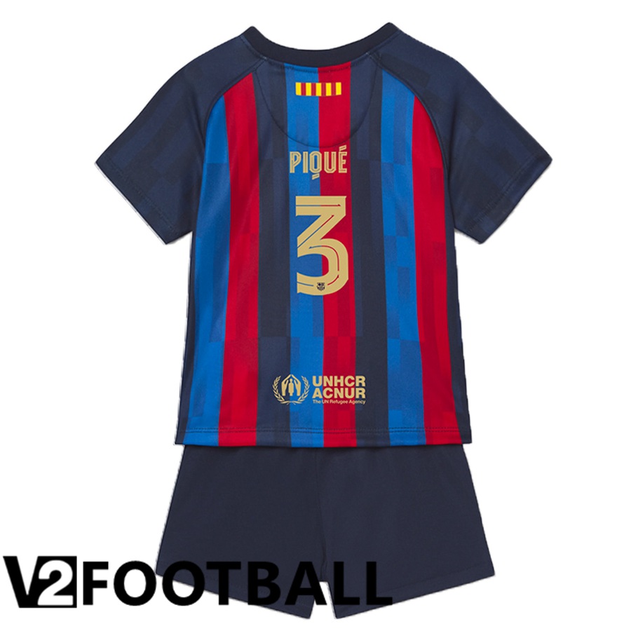 FC Barcelona (Piqué 3) Kids Home Shirts 2022/2023