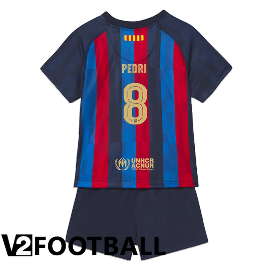 FC Barcelona (Pedri 8) Kids Home Shirts 2022/2023