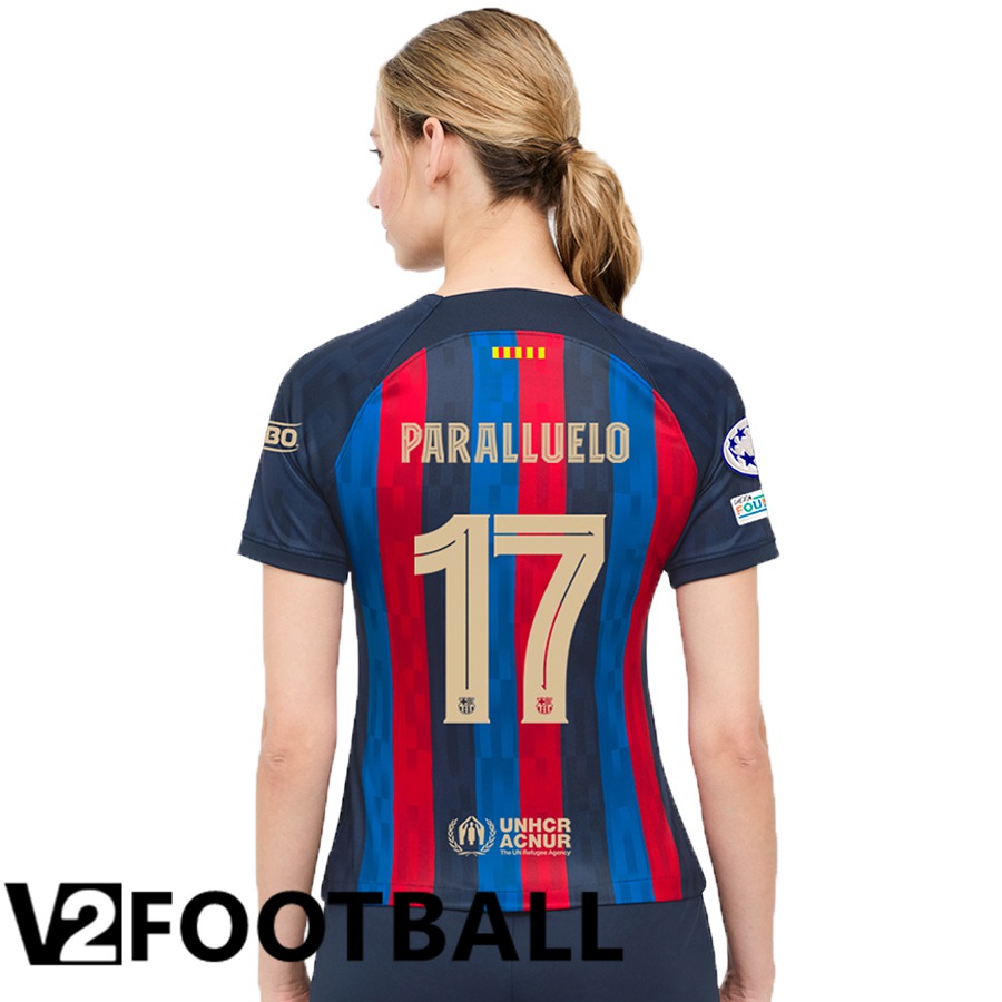 FC Barcelona (Paralluelo 17) Womens Home Shirts 2022/2023