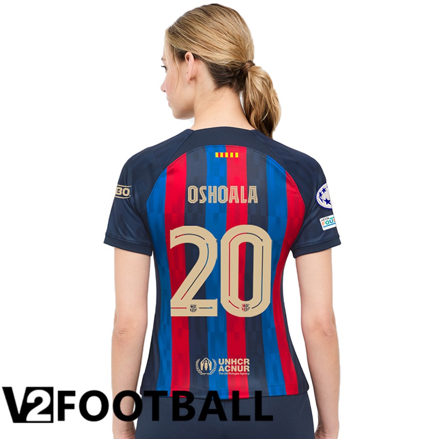 FC Barcelona (Oshoala 20) Womens Home Shirts 2022/2023