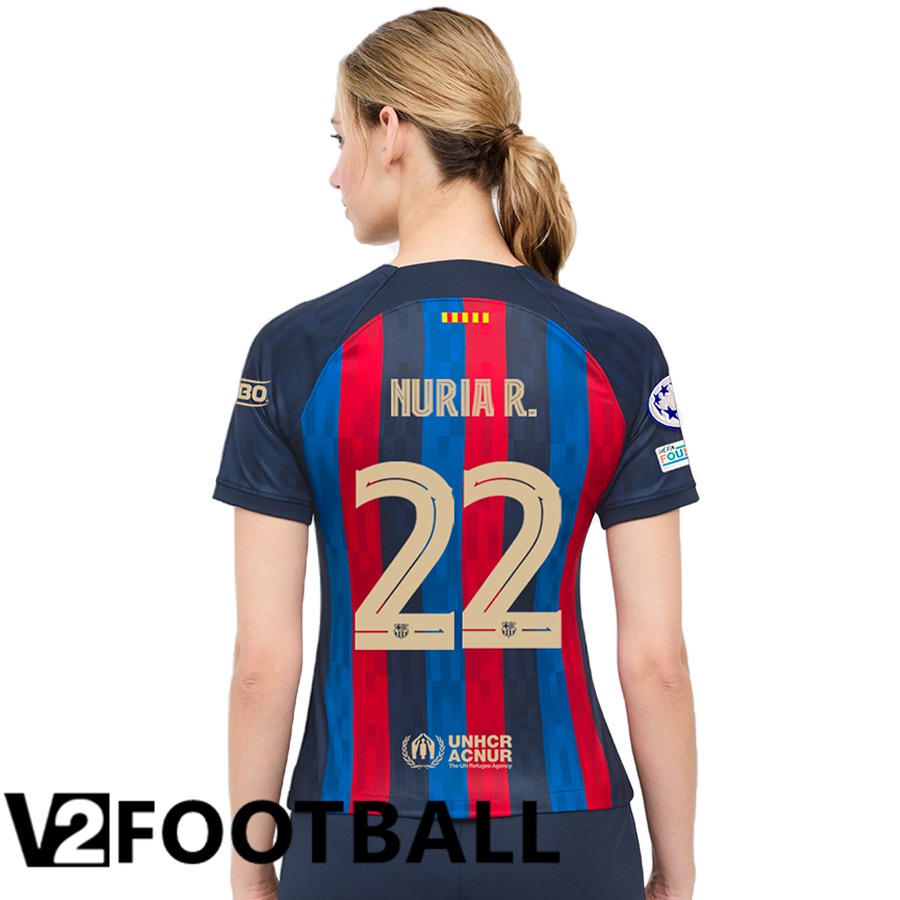 FC Barcelona (Nuria R.22) Womens Home Shirts 2022/2023