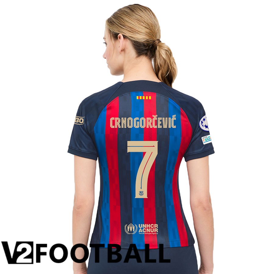 FC Barcelona (Crnogorčević 7) Womens Home Shirts 2022/2023