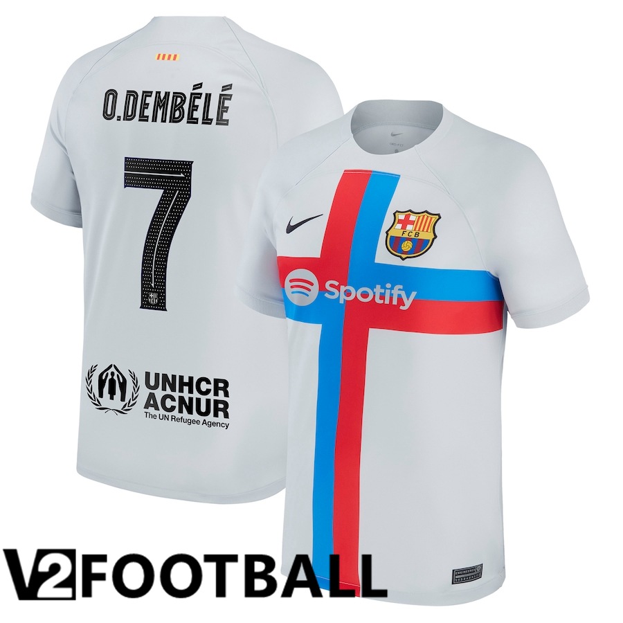FC Barcelona (O.Dembélé 7) Third Shirts 2022/2023