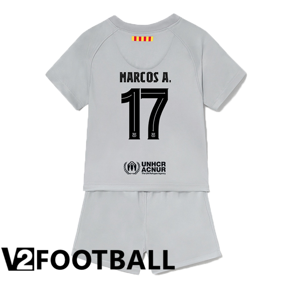 FC Barcelona (Marcos A.17) Kids Third Shirts 2022/2023