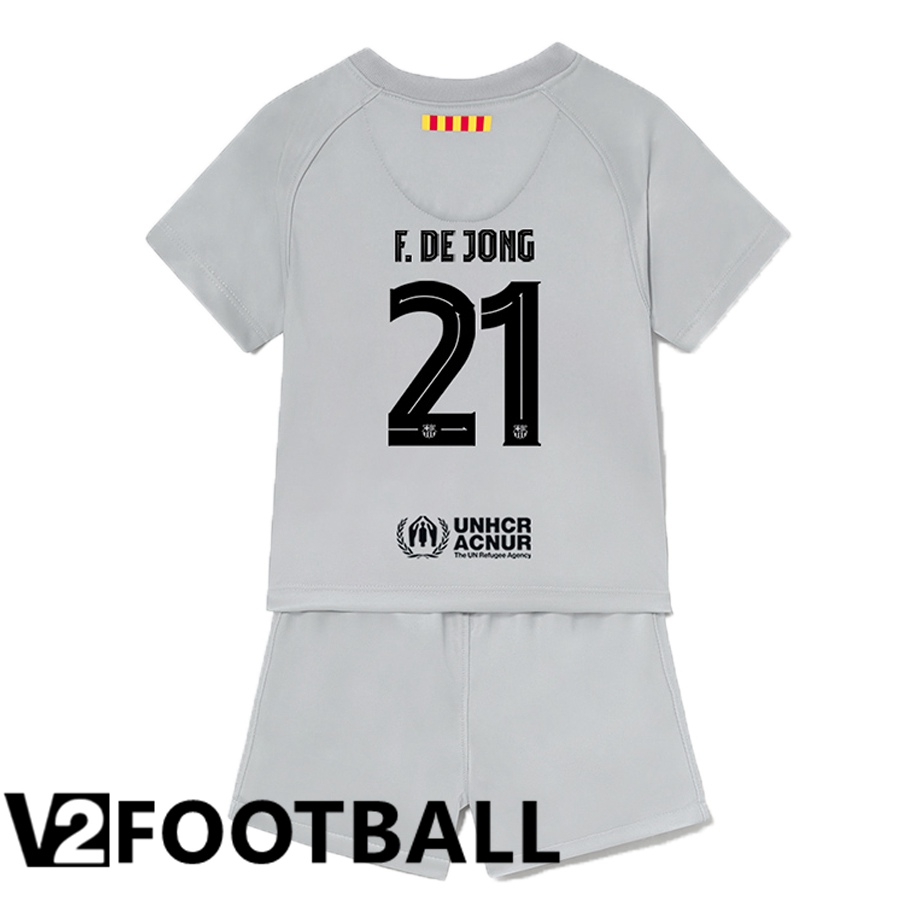 FC Barcelona (F.De Jong 21) Kids Third Shirts 2022/2023