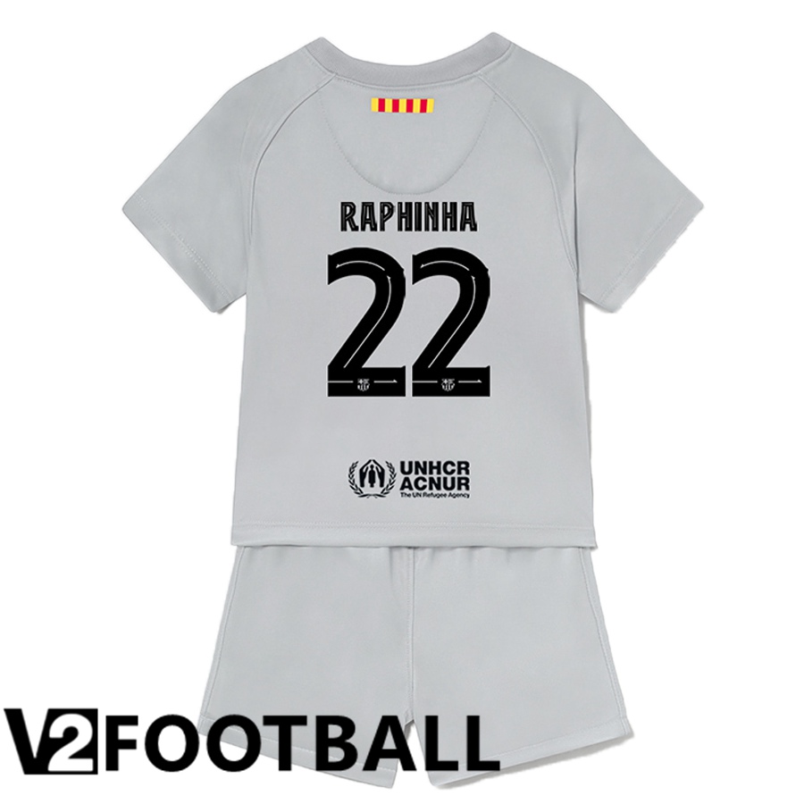 FC Barcelona (Raphinha 22) Kids Third Shirts 2022/2023
