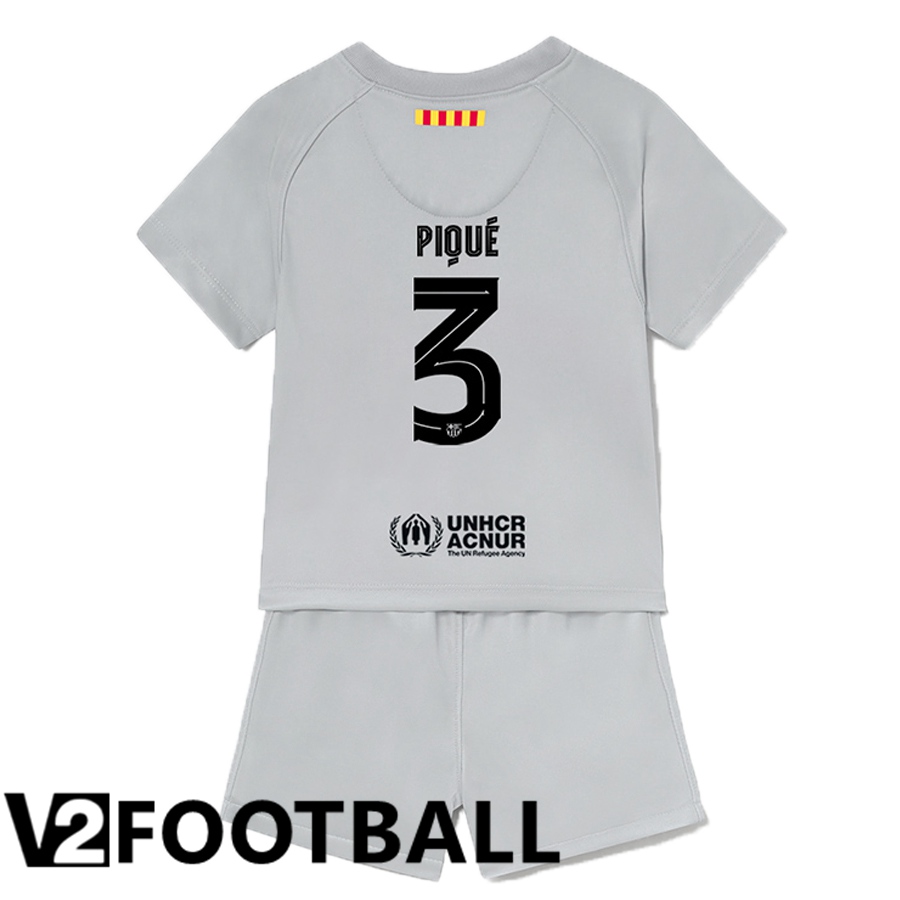 FC Barcelona (Piqué 3) Kids Third Shirts 2022/2023