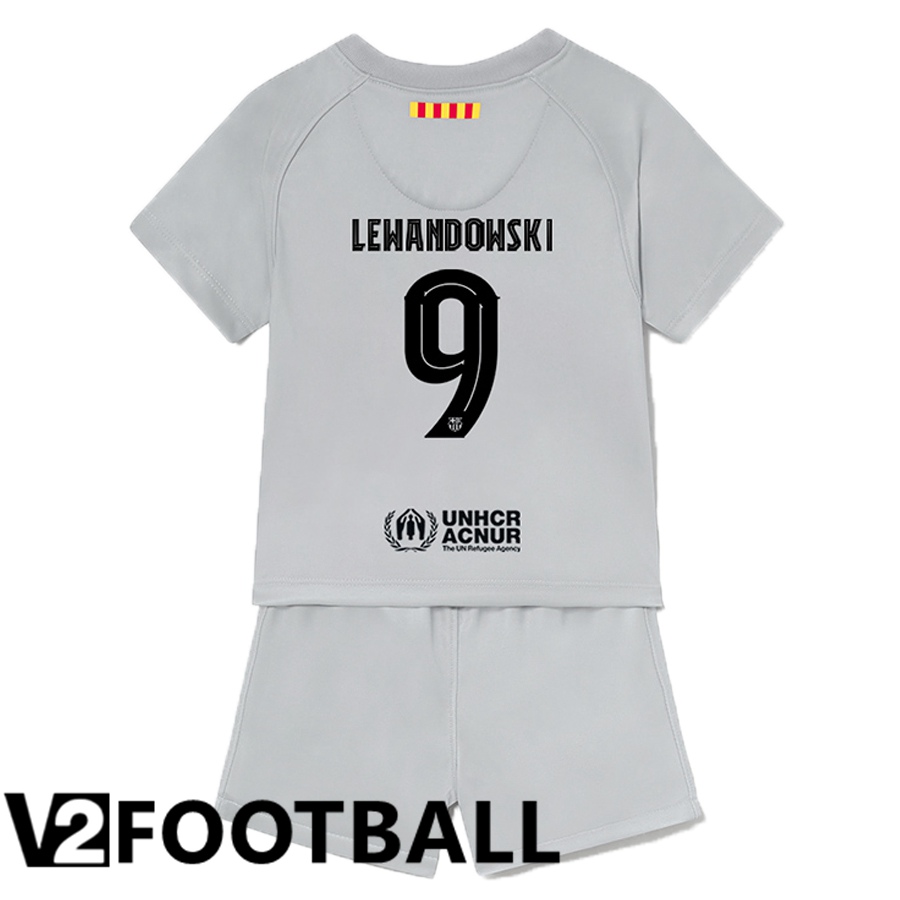 FC Barcelona (Lewandowski 9) Kids Third Shirts 2022/2023