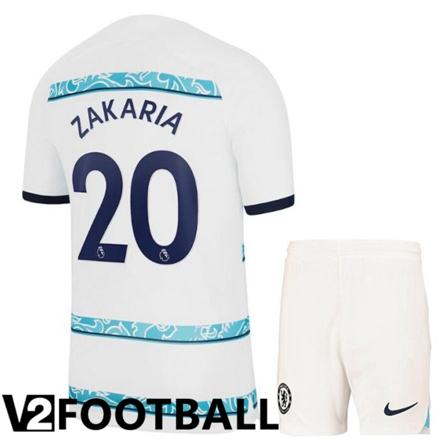 FC Chelsea（ZAKARIA 20）Kids Away Shirts 2022/2023