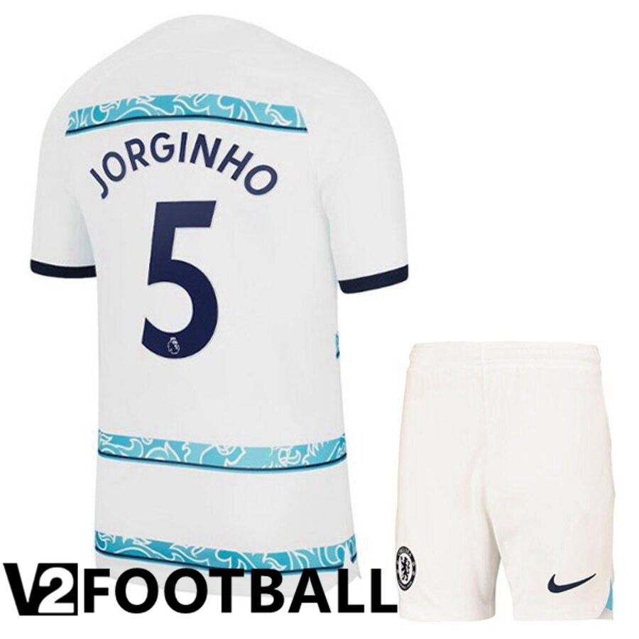 FC Chelsea（JORGINHO 5）Kids Away Shirts 2022/2023