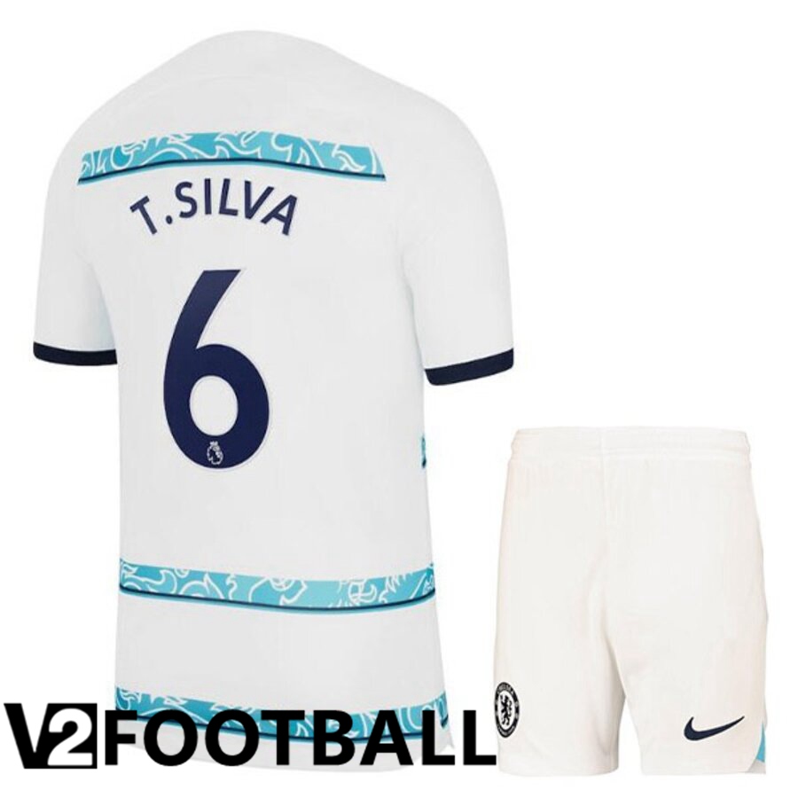 FC Chelsea（T.SILVA 6）Kids Away Shirts 2022/2023