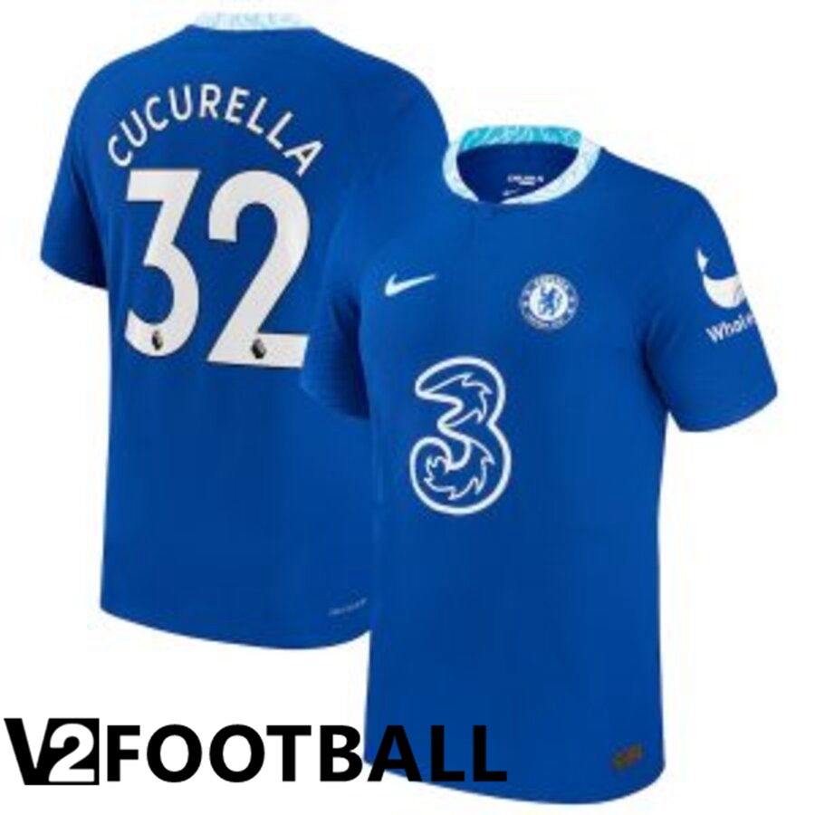 FC Chelsea（CUCURELLA 32）Home Shirts 2022/2023