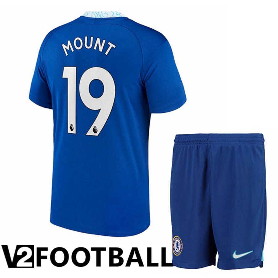 FC Chelsea（MOUNT 19）Kids Home Shirts 2022/2023