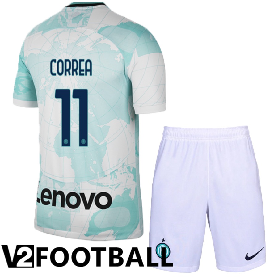 Inter Milan (Correr 11) Kids Away Shirts 2022/2023