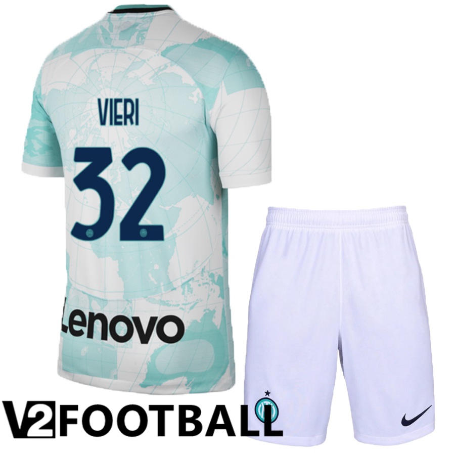 Inter Milan (Vieri 32) Kids Away Shirts 2022/2023