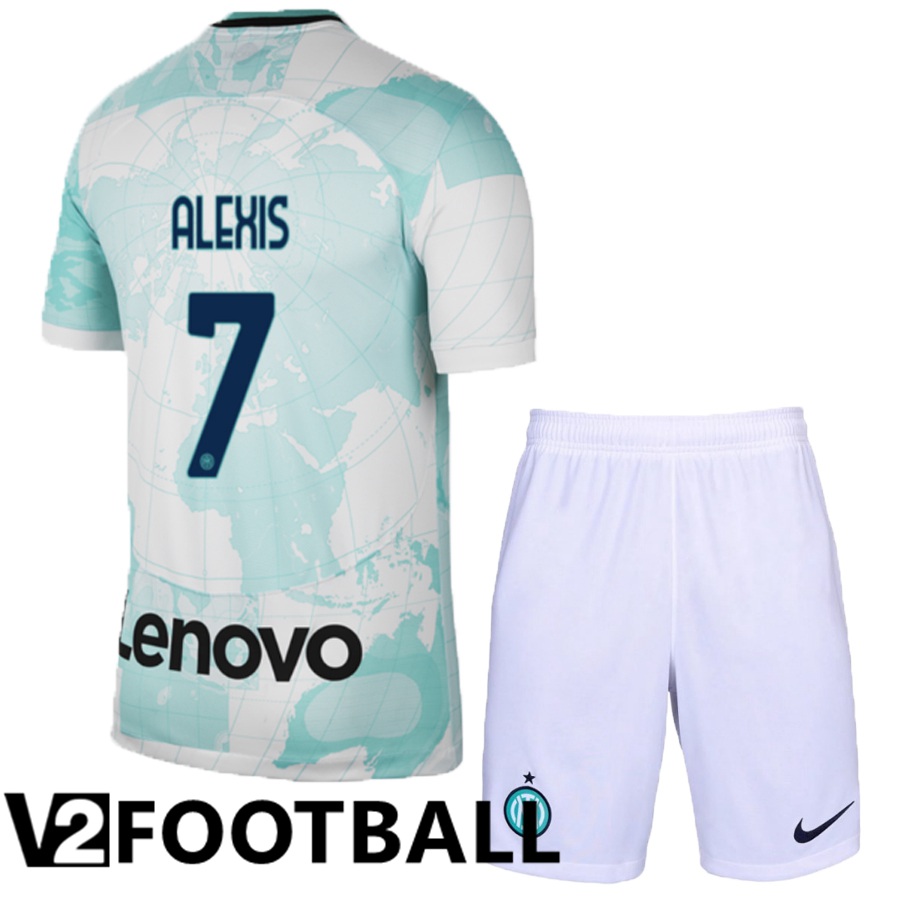 Inter Milan (Alexis 7) Kids Away Shirts 2022/2023
