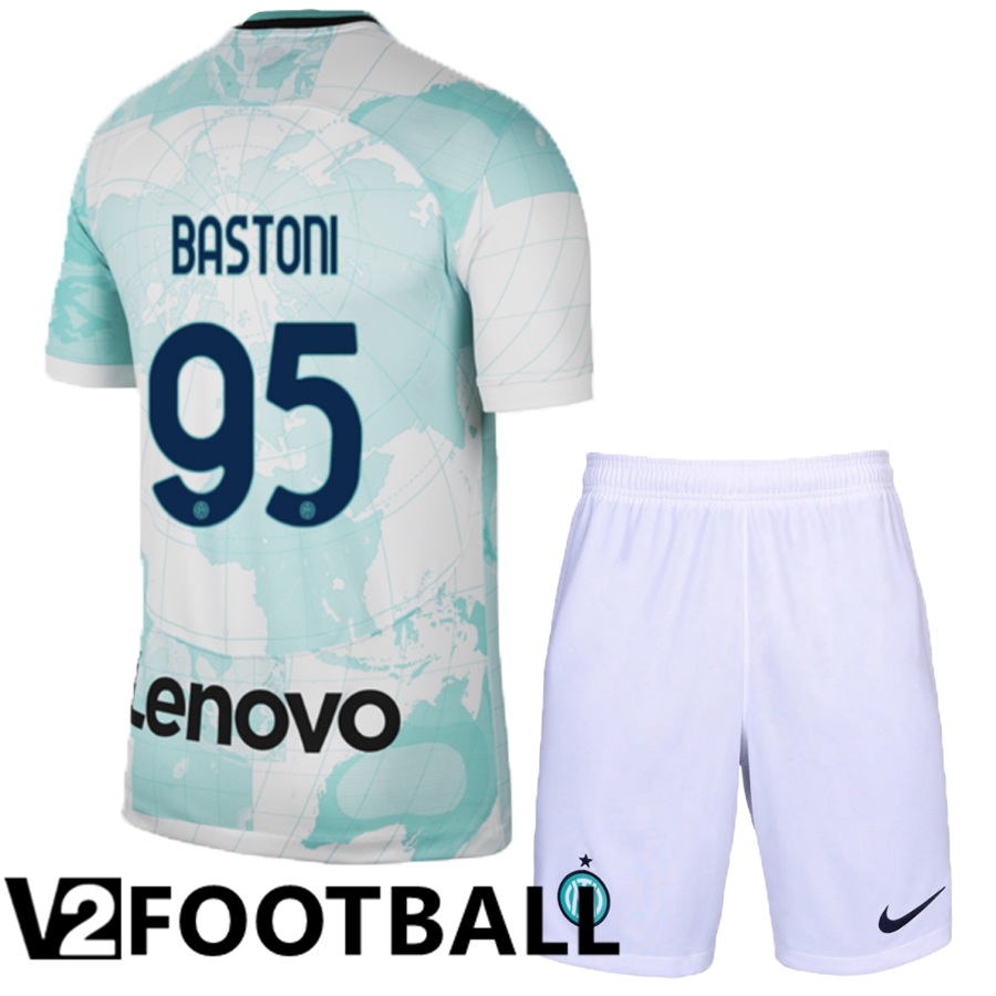 Inter Milan (Bastoni 95) Kids Away Shirts 2022/2023