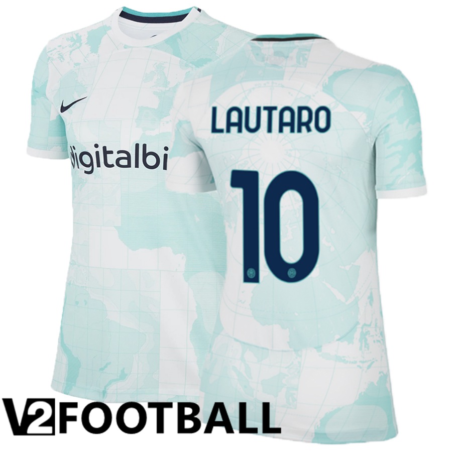 Inter Milan (Lautaro 10) Womens Away Shirts 2022/2023