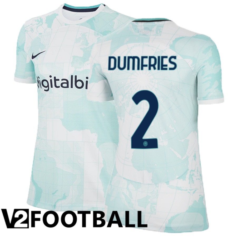 Inter Milan (Dumfries 2) Womens Away Shirts 2022/2023