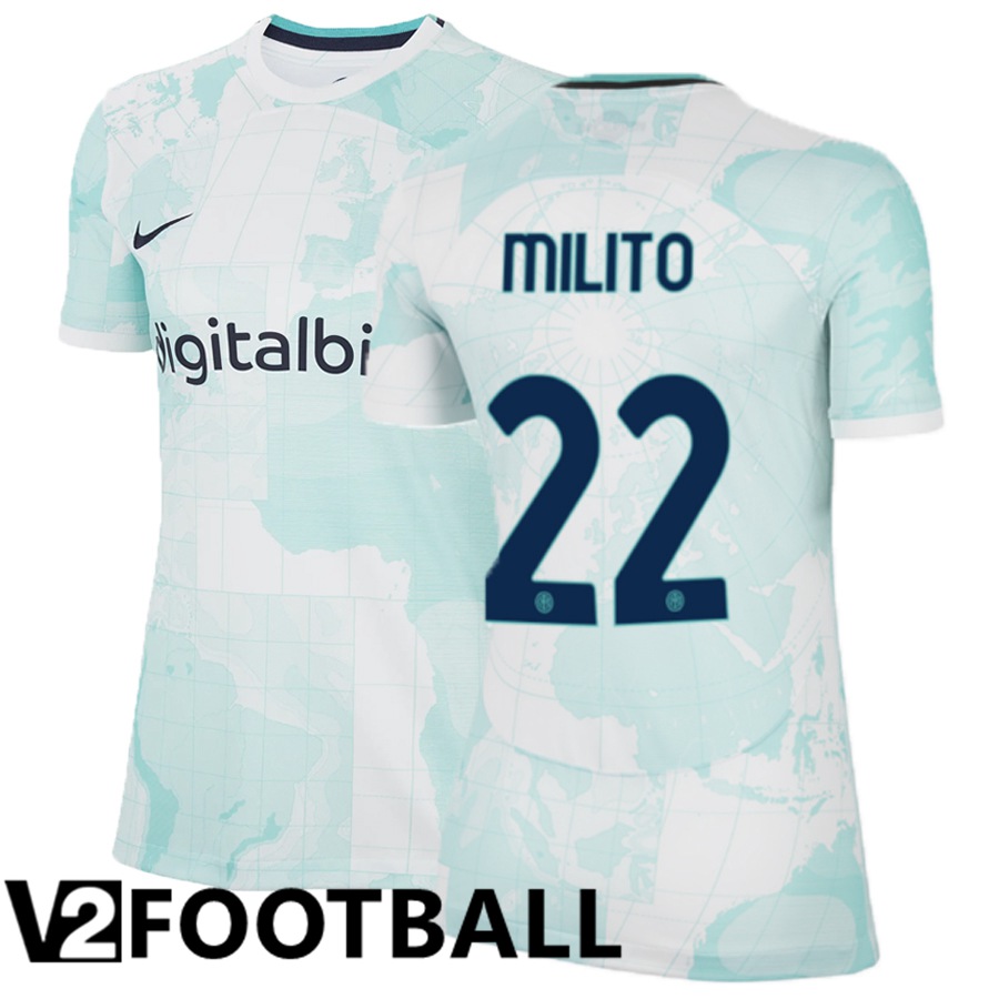 Inter Milan (Milito 22) Womens Away Shirts 2022/2023