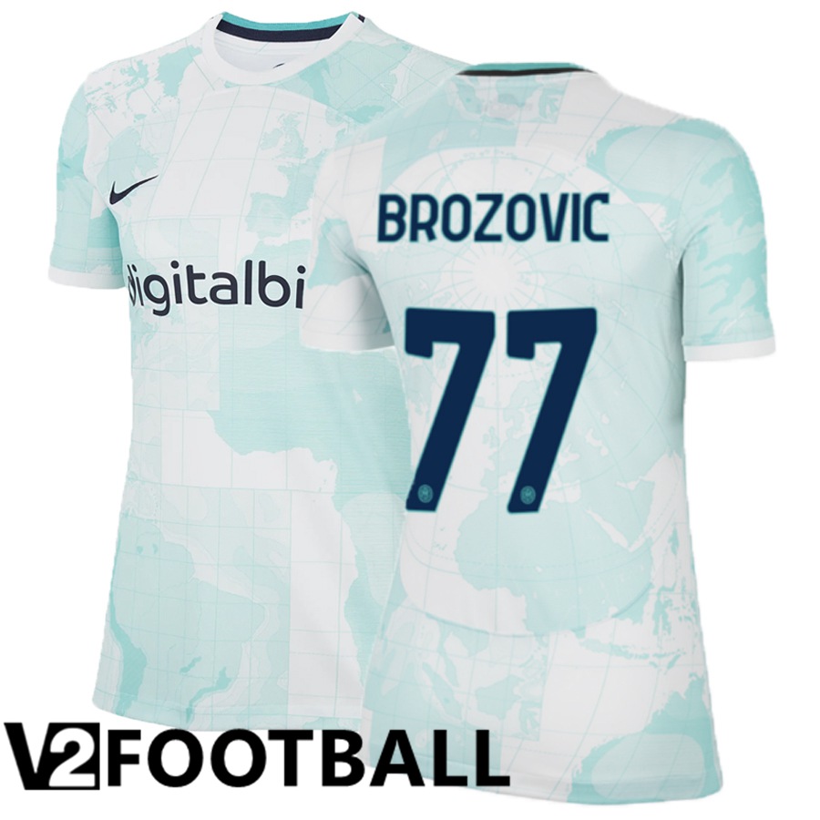 Inter Milan (Brozovic 77) Womens Away Shirts 2022/2023
