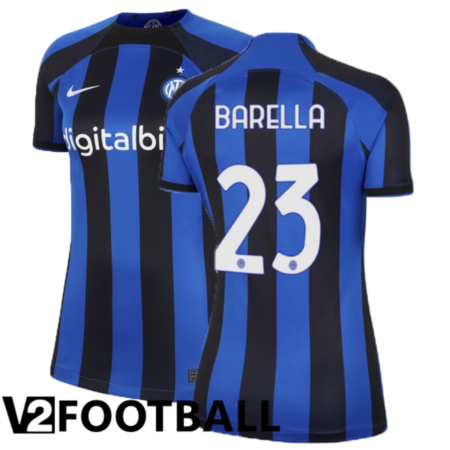 Inter Milan (Barella 23) Womens Home Shirts 2022/2023