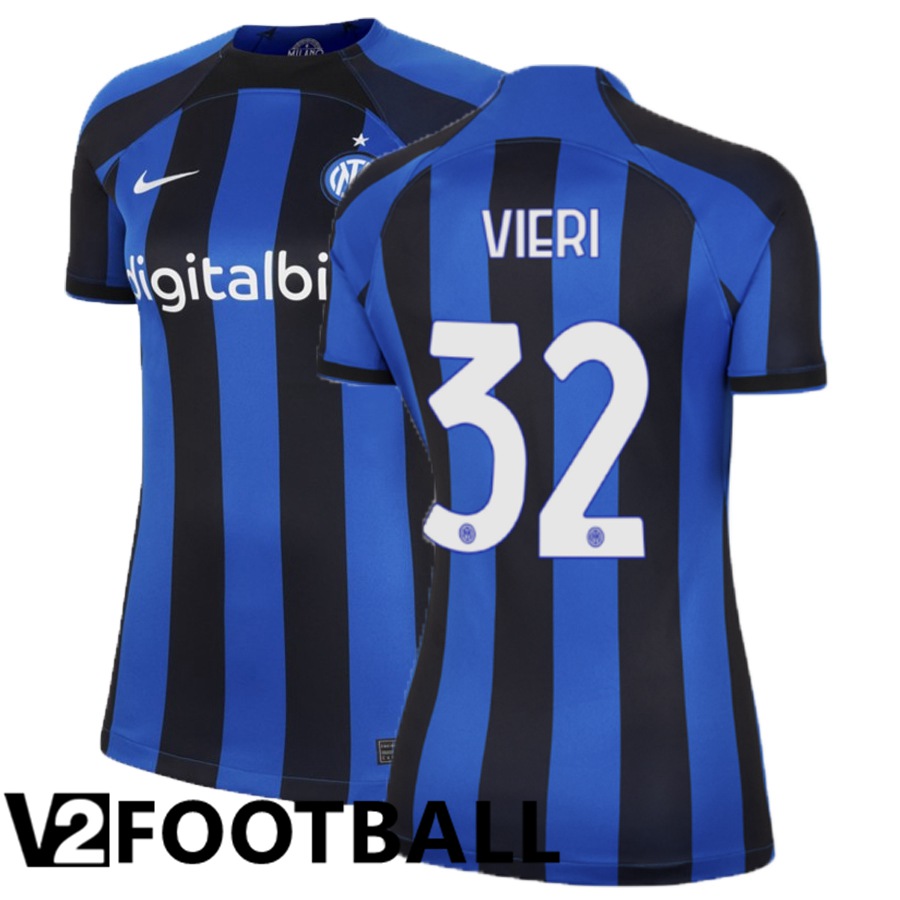 Inter Milan (Vieri 32) Womens Home Shirts 2022/2023