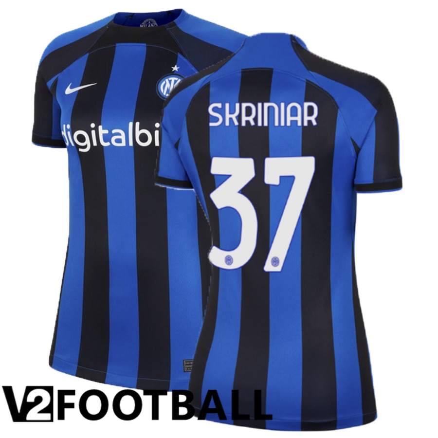 Inter Milan (Skriniar 37) Womens Home Shirts 2022/2023