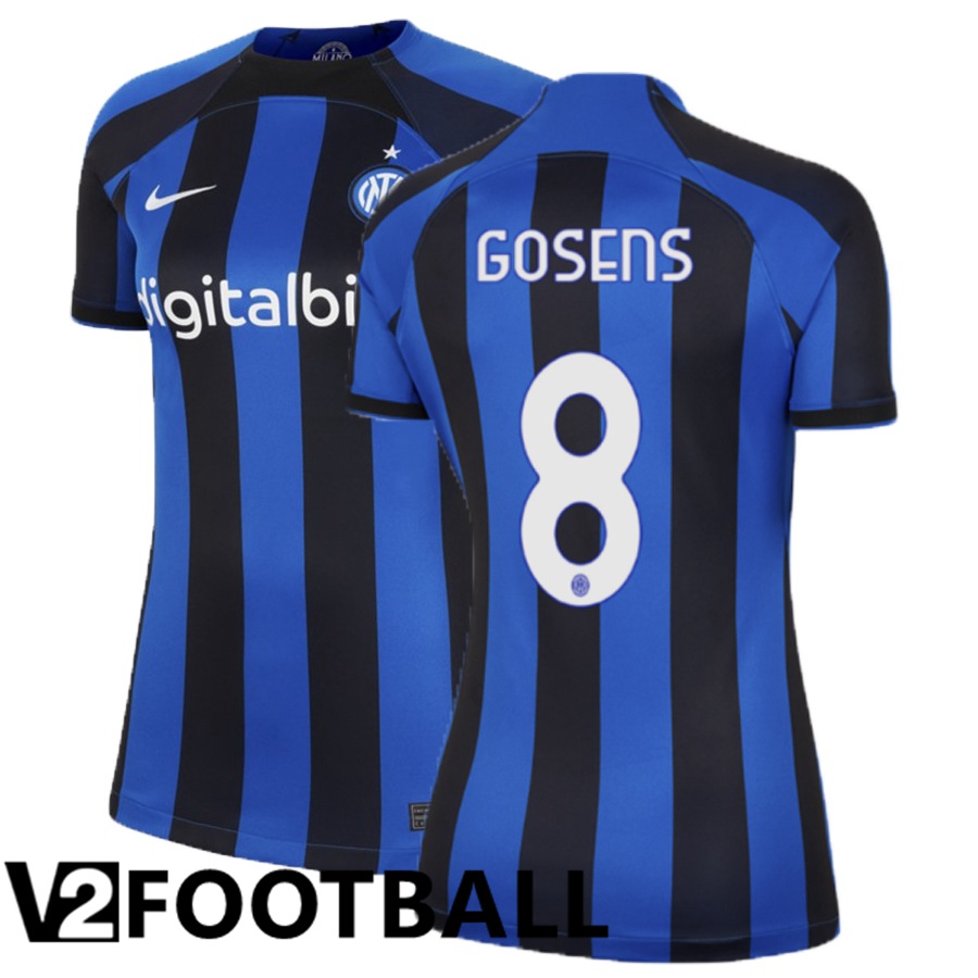 Inter Milan (Gosens 8) Womens Home Shirts 2022/2023