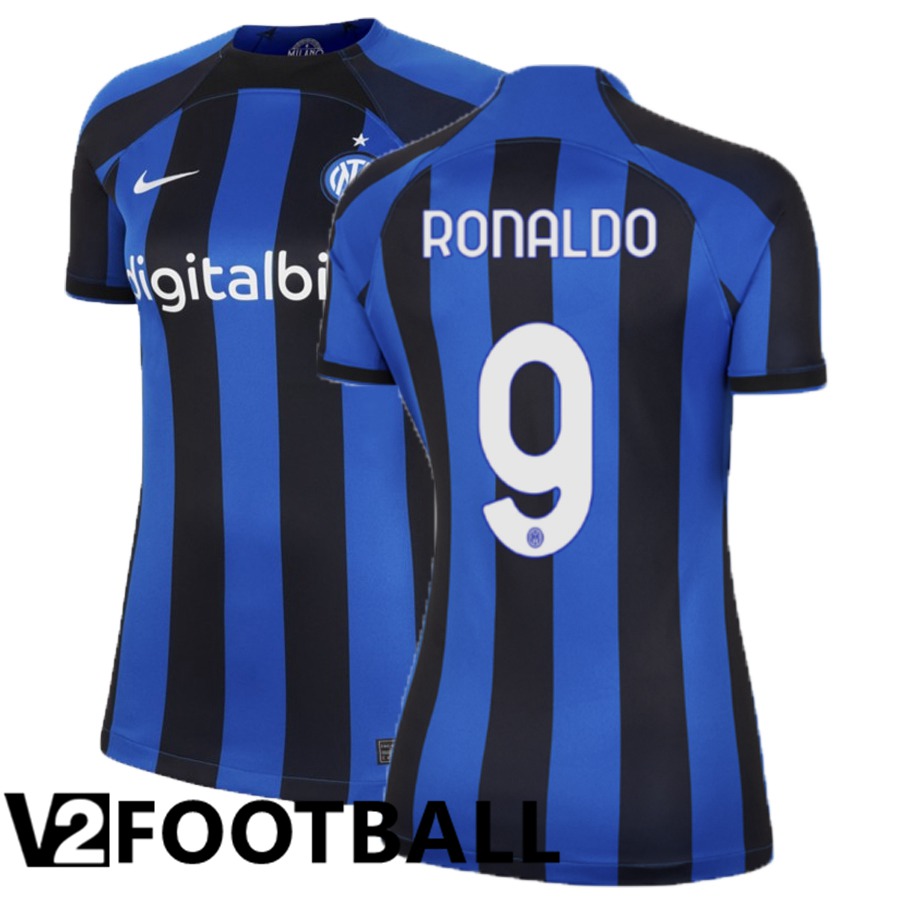 Inter Milan (Ronaldo 9) Womens Home Shirts 2022/2023