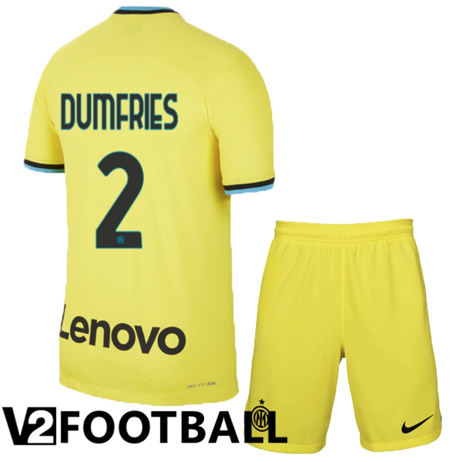 Inter Milan (Dumfries 2) Kids Third Shirts 2022/2023
