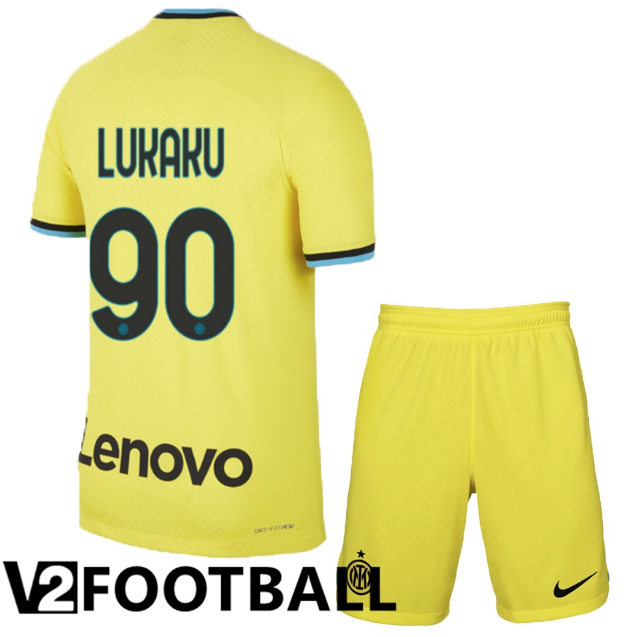 Inter Milan (Lukaku 90) Kids Third Shirts 2022/2023