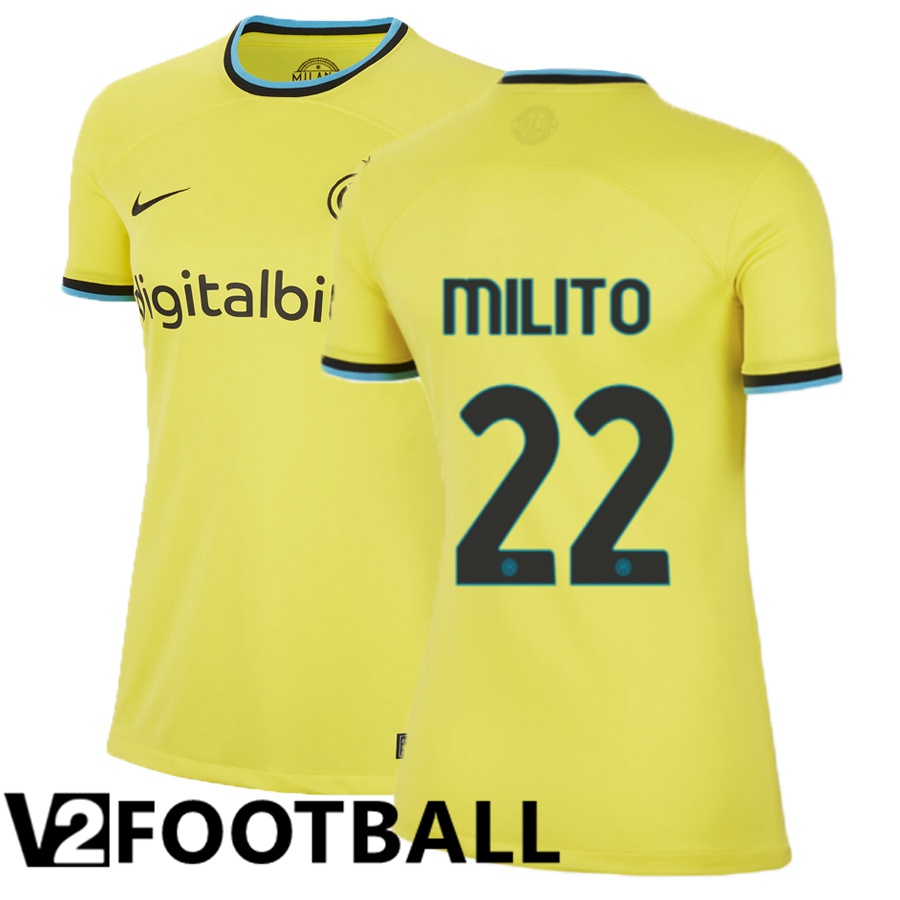Inter Milan (Milito 22) Womens Third Shirts 2022/2023