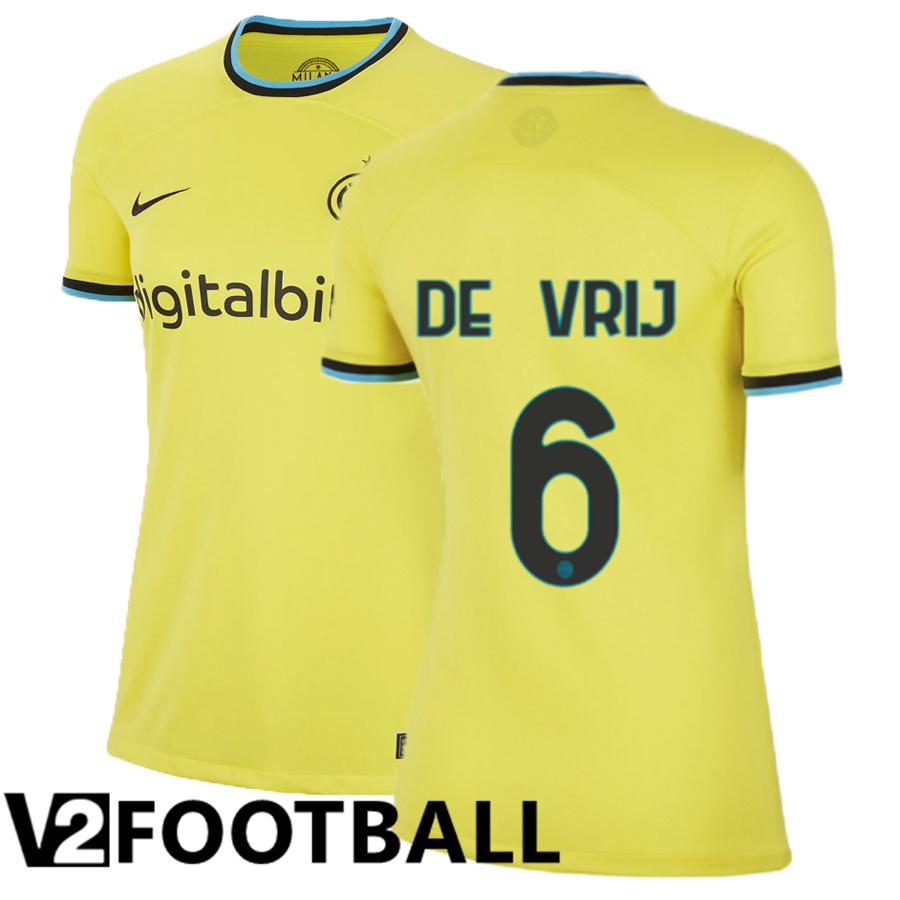 Inter Milan (De Vrij 6) Womens Third Shirts 2022/2023