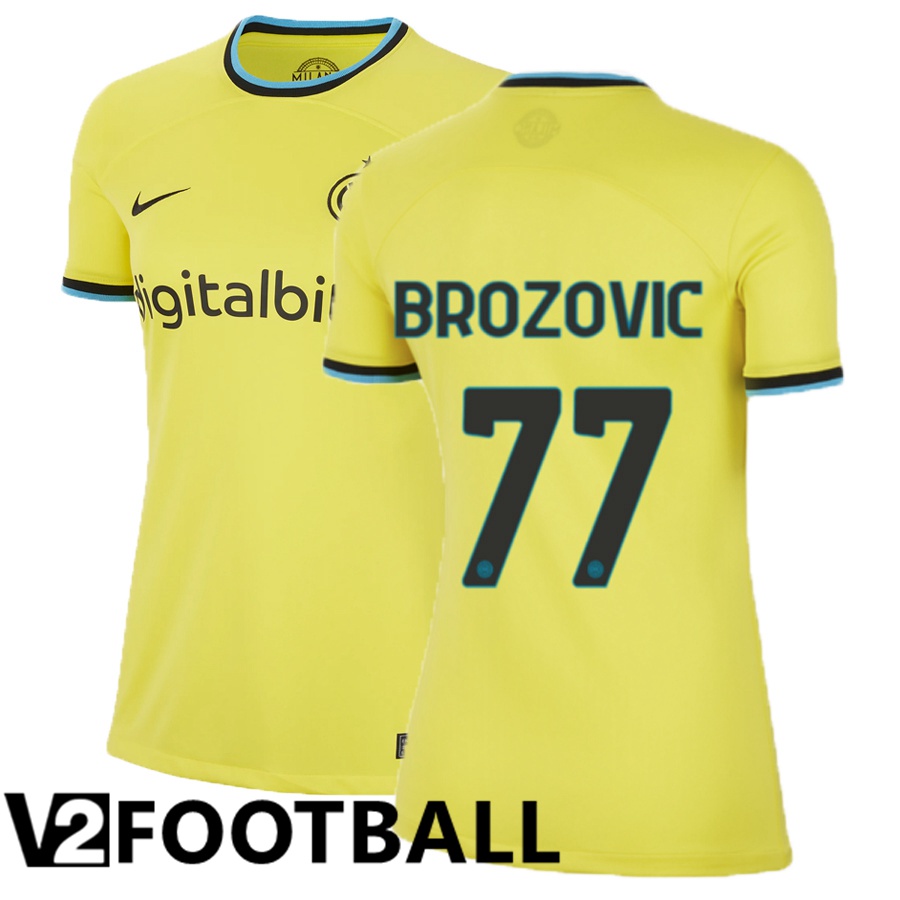 Inter Milan (Brozovic 77) Womens Third Shirts 2022/2023