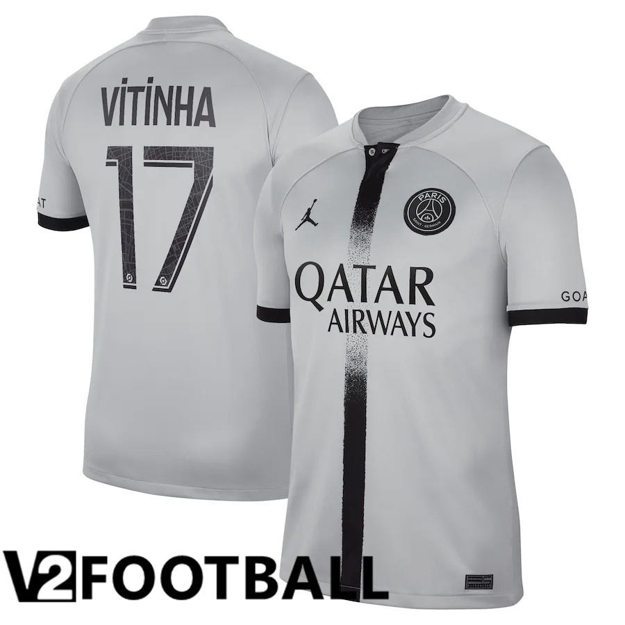 Paris Saint Germain (Vitinha 17) Away Shirts 2022/2023
